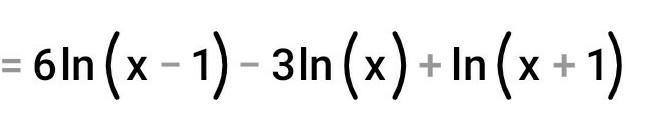 How would you write the following expression as a single term? 3[2ln(x - 1) - In(x-example-1