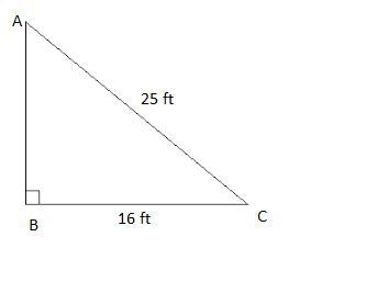 A 25-ft rope is stretched from the top of a ship's mast to a cleat on the deck. If-example-1