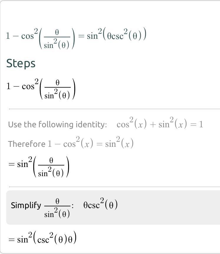 Simplify 1- cos^2 theta/ sin^2 theta-example-1