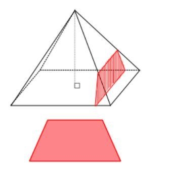 Stefani slices a right rectangular pyramid with a plane and the cross-section is in-example-1