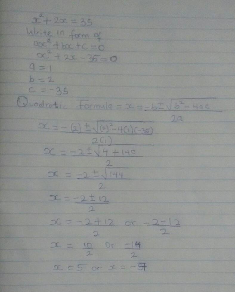 How do you solve quadratic equations by using the Quadratic Formula?-example-2