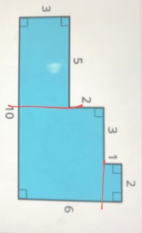 PLEASE HELP ME!!!!!! 1 2 5 6 3 10 Can this figure be decomposed into smaller shapes-example-1