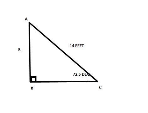 A ladder manufacturer recommends that its ladders be used on level ground at an angle-example-1