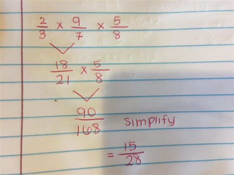 Can some one help me with math really quick thank you i need help multiplying fractions-example-1