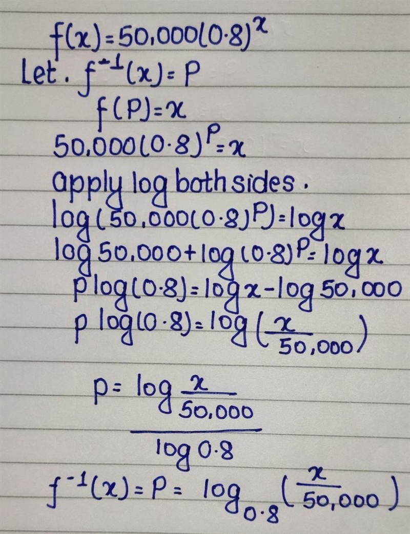 Which function is the inverse of ? A. B. C. D.-example-1