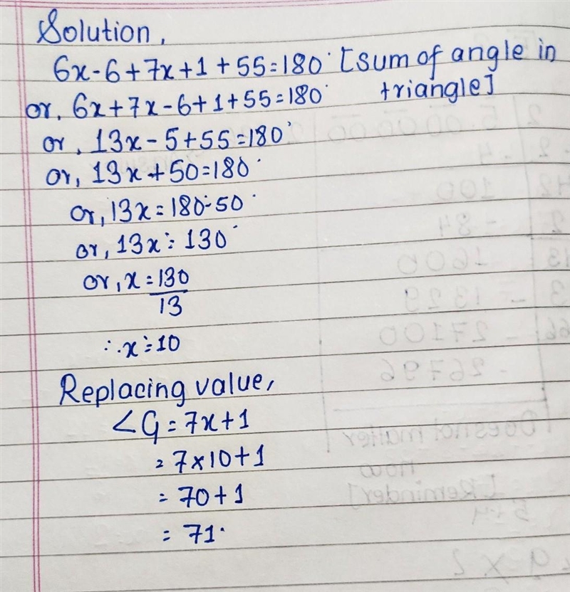 Find the measure of ∠G-example-1