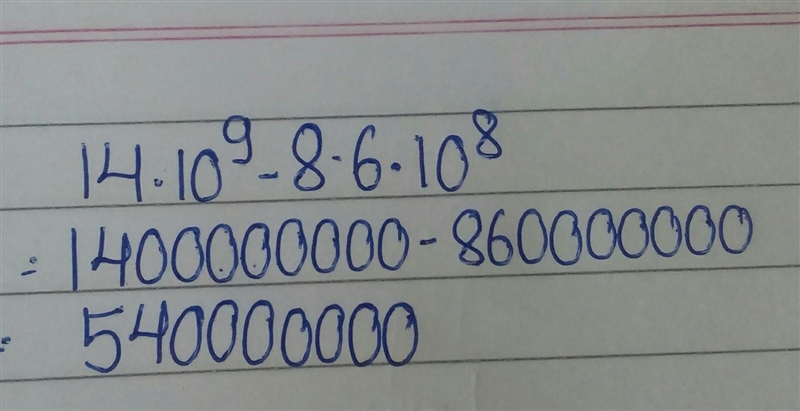 Adding and subtracting in scientific notation (picture provided)-example-1