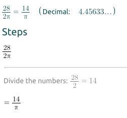 The circumference of a circle is 28n meters what is the radius-example-3