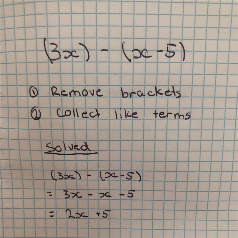 (3x-4)-(x-5) pleaseeee help need asap-example-1