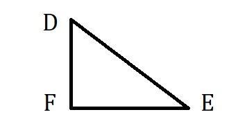 In the right triangle shown, DF=EF=3. How long is DE-example-1