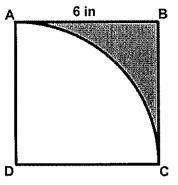 In the diagram below, square ABCD has side lengths of 6 inches. Arc AC has been drawn-example-1