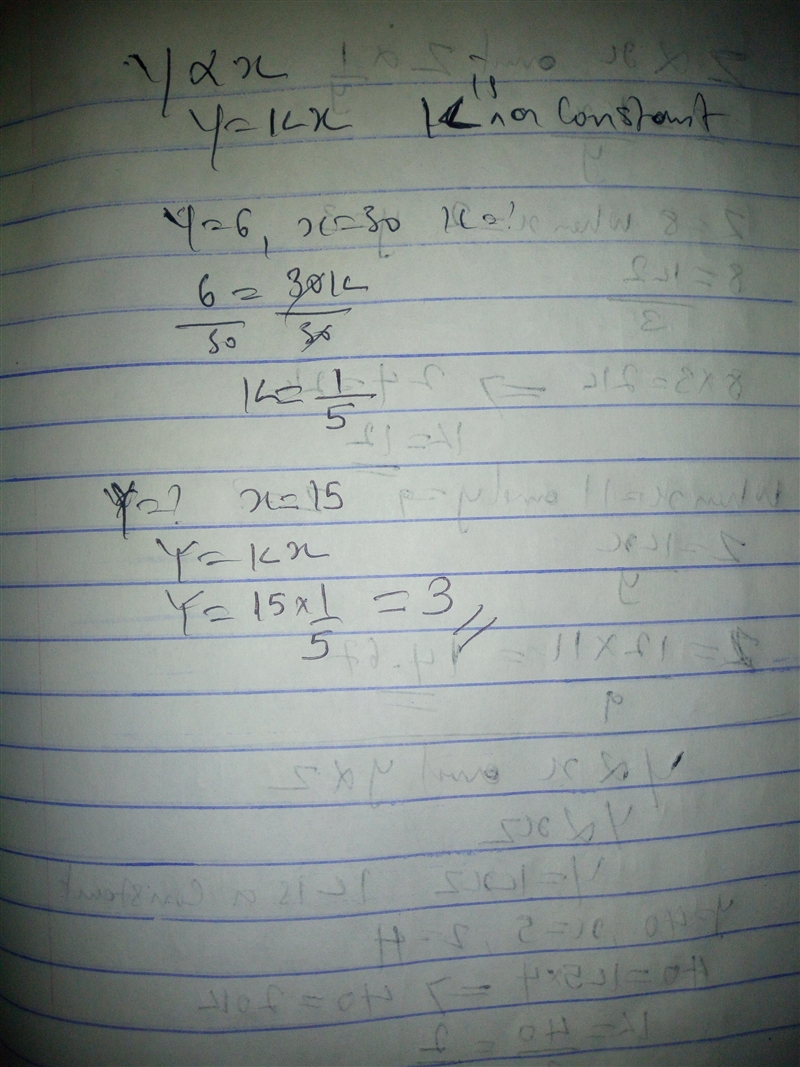 Help plz Find y when x = 15 if y = 6 when x = 30-example-1