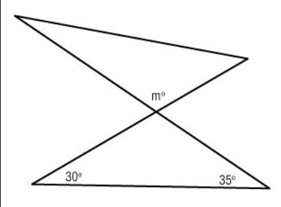 Find the value of m in the following figure. Note: The figure is not drawn to scale-example-1