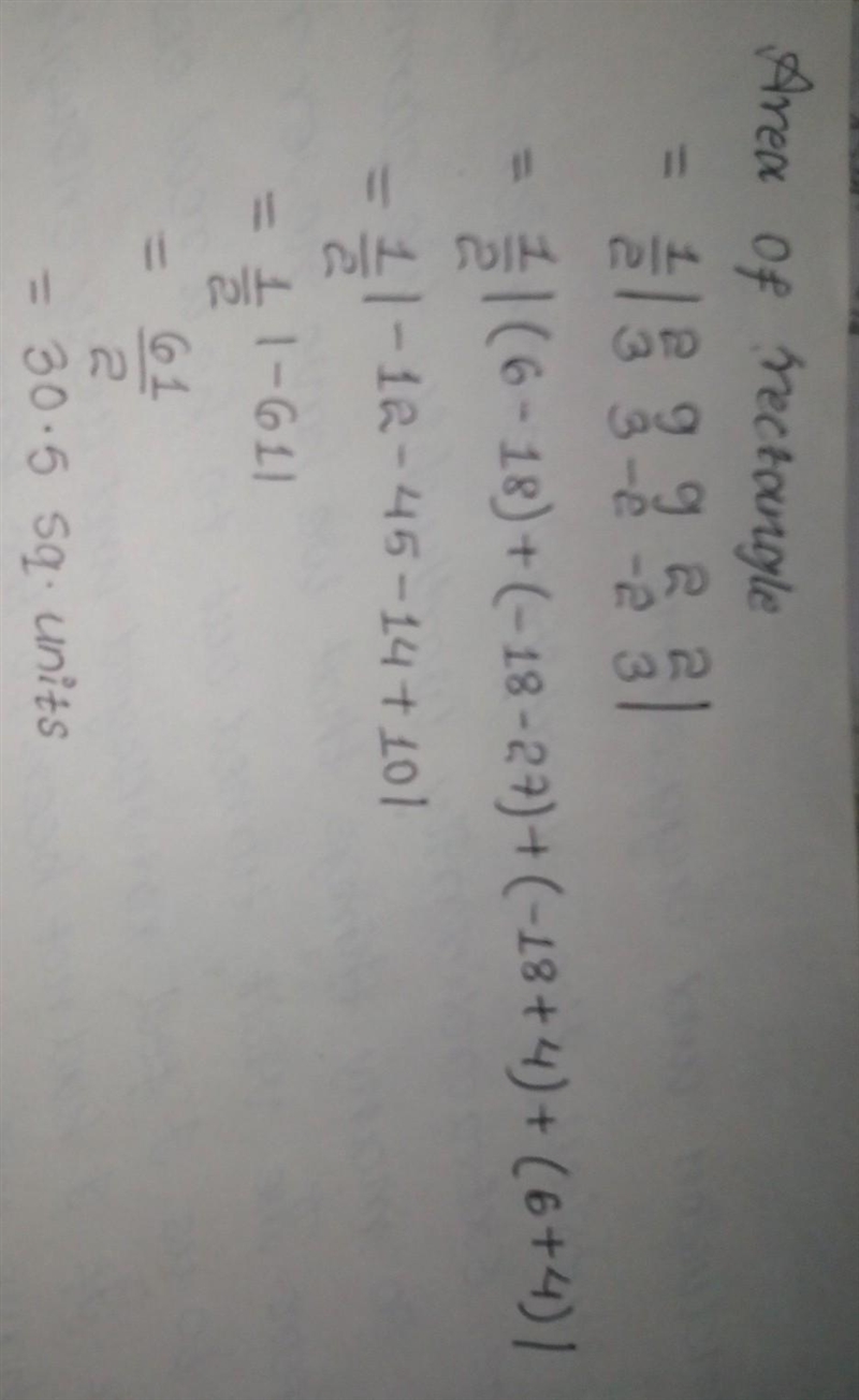 What is the area of a rectangle with vertices (2, 3), (9,3), (9, -2), and (2, -2)?​-example-1