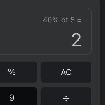 Find the new amount given the original amount and the percent of change. $5; 40% increase-example-1