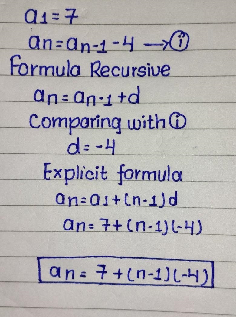 An arithmetic sequence has this recursive formula:-example-1