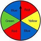 What is the probability of spinning blue on the image shown? ITS ON THINK THRU MATH-example-1