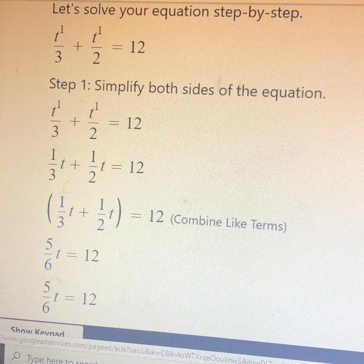 T¹/³+t¹/²=12.Pleass solve for me​-example-1