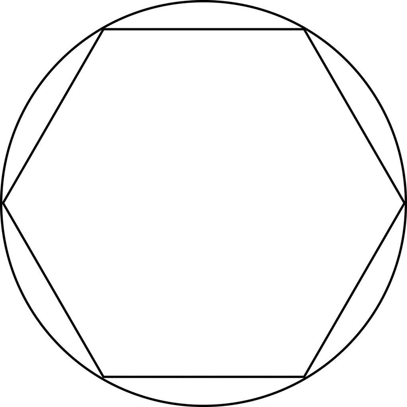 What's the next step in constructing an inscribed hexagon in the image shown? answers-example-1