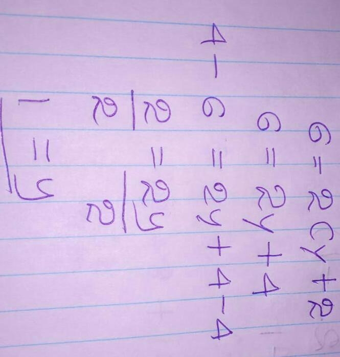 Can someone tell me what is 6=2(y+2)-example-1