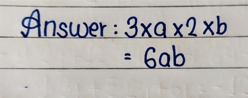 What is 3 times a times 2 times b-example-1