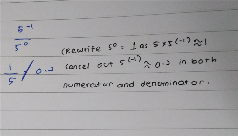 Evaluate the following expression. 5-1 50-example-1