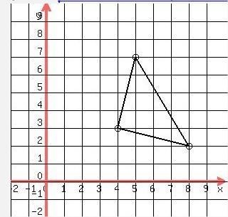 D(5, 7), E(4, 3), and F(8, 2) form the vertices of a triangle. What is m∠DEF?-example-1