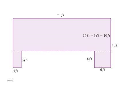 Can someone please help me find the area of this polygon, thank you!-example-1