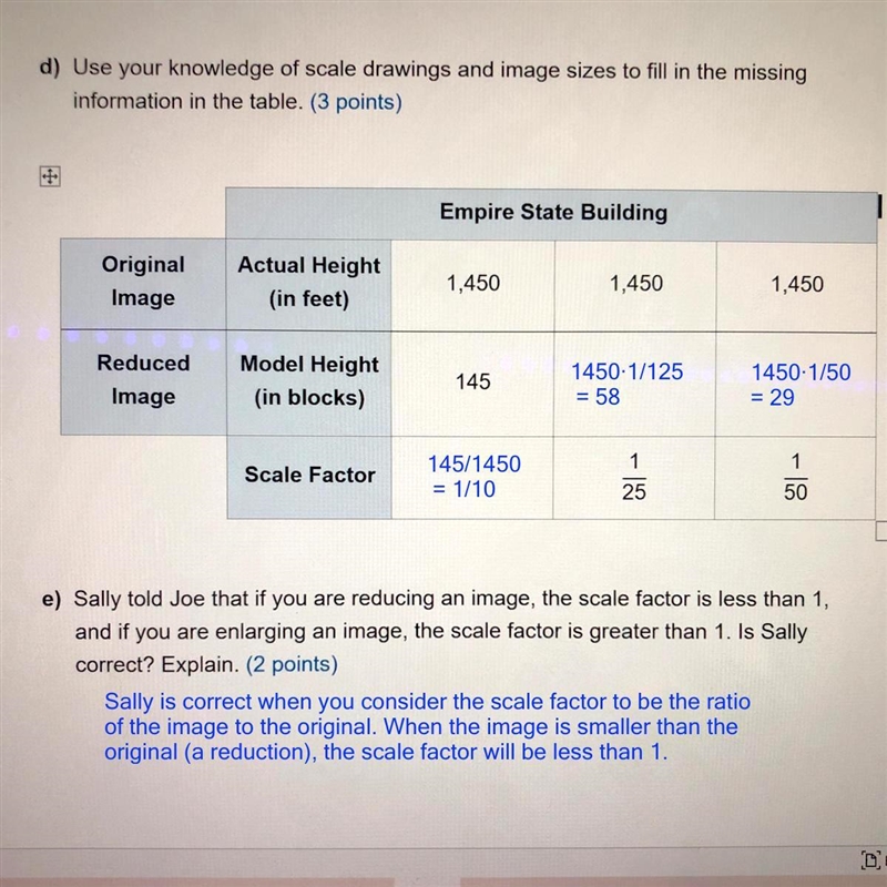 D) Use your knowledge of scale drawings and image sizes to fill in the missing information-example-1