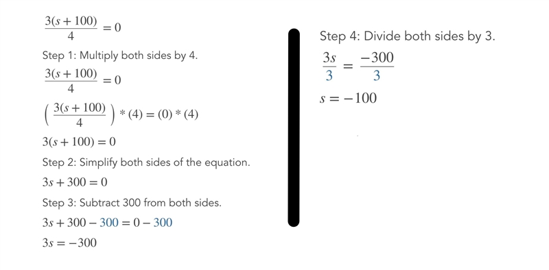 3(s+100)/4 solve for s-example-1