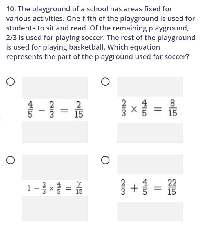 The playground of a school has areas fixed for various activities. One-fifth of the-example-1