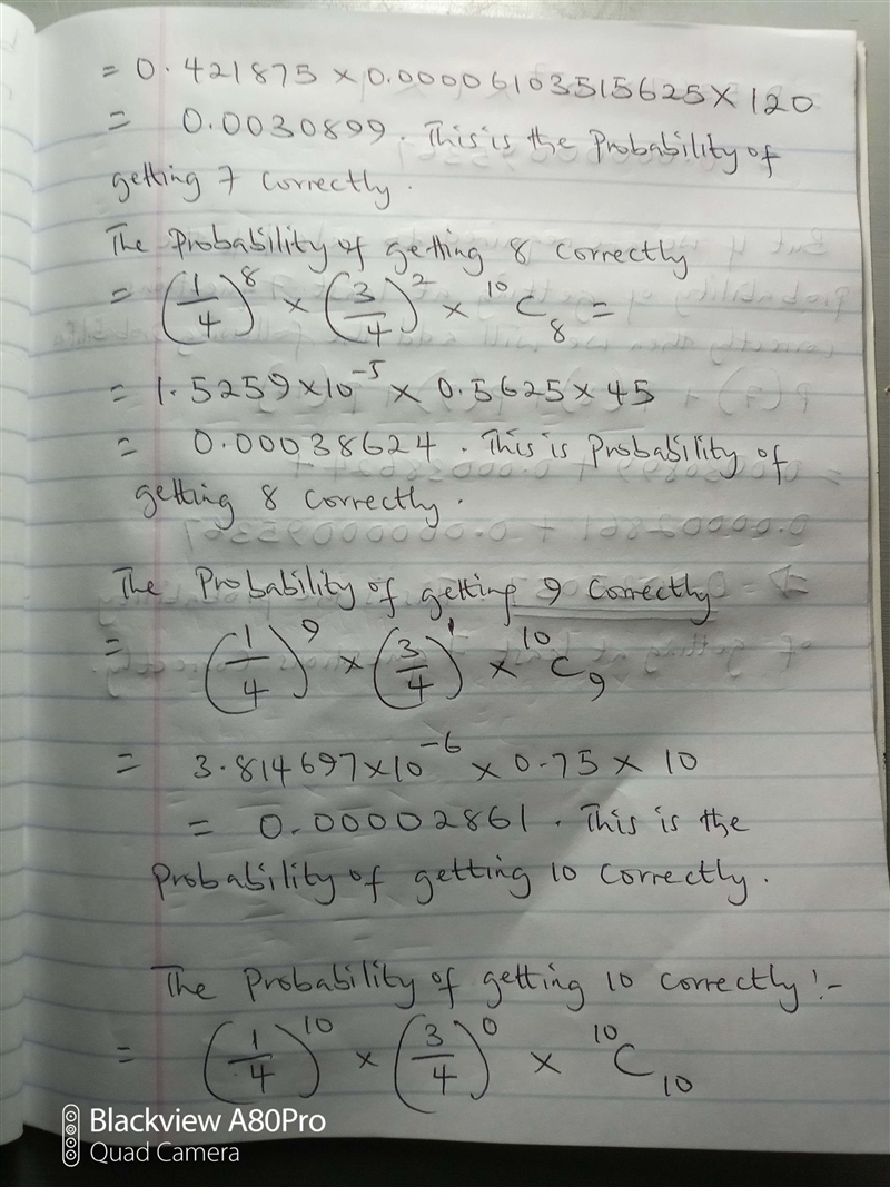 You take a 10 question multiple choice test. Each question has 4 choices and you guess-example-2