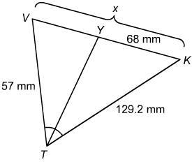 What is the value of x? Enter your answer in the box. 68mm 57mm 129.2mm-example-1