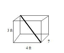 A spear of 5.4 ft is inserted in a wooden box as shown. What is the approximate width-example-1