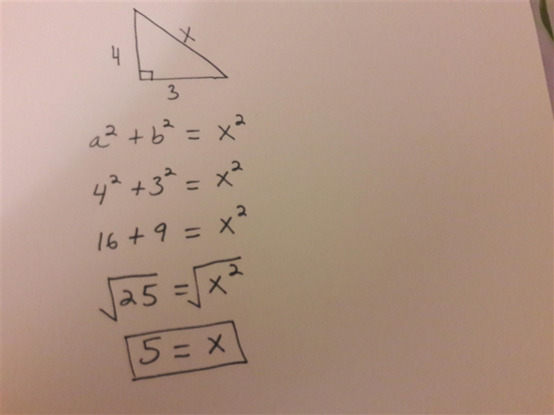 Find the exact length of the third side.-example-1