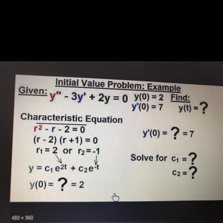 What is the formula for finding the initial value?-example-1