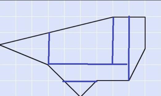 Estimate the area of the figure. Each square represents 25 mi2.-example-1