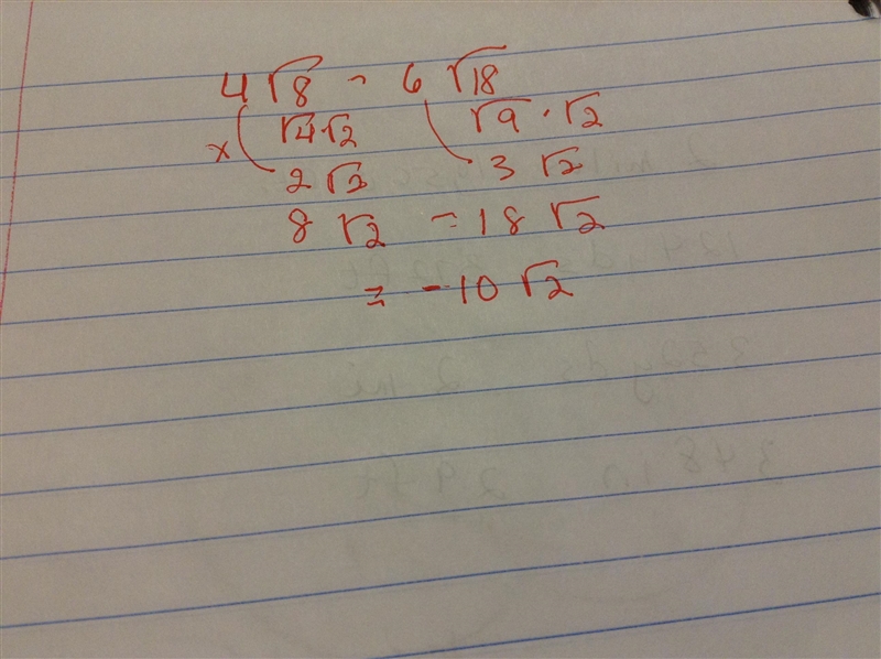 4sqrt(8)-6sqrt(18) solve the equations-example-1