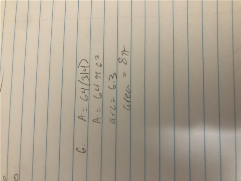 The area of a circle is 64 π units squared. Find the arc length, to the nearest tenth-example-1