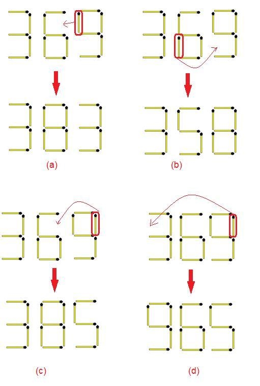 Move 1 match stick in the number 369 to make the biggest number-example-1