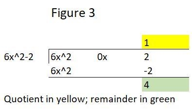 6x^2 - 2 and 6x^2 + 2 Which operation when performed on the two polynomials will not-example-3