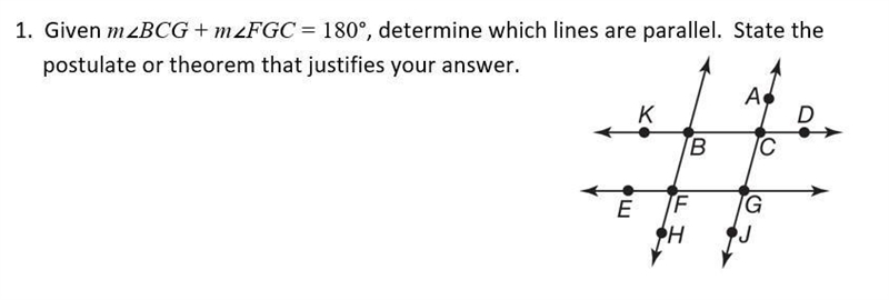 Find m<1 then m<2. State the theroms or prostulates that justify your answers-example-1