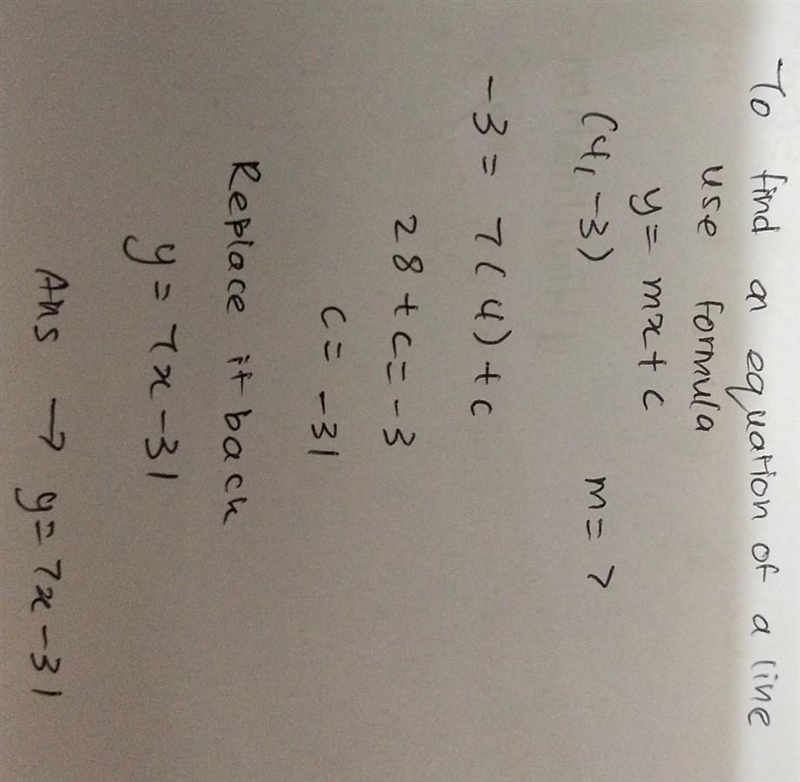 Write the equation of a line in point-slope form thatſgoes through the coordinate-example-1