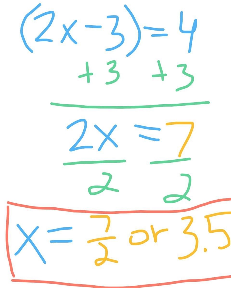 Solve ln (2x – 3) = 4.-example-1