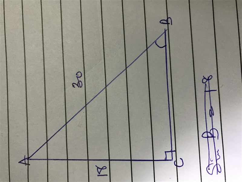 A 30 foot ladder needs to reach 18 feet high against a building. What would the approximate-example-1