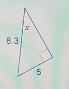 In which triangle is the measure of the unknown angle, x, equal to the value of sin-example-1