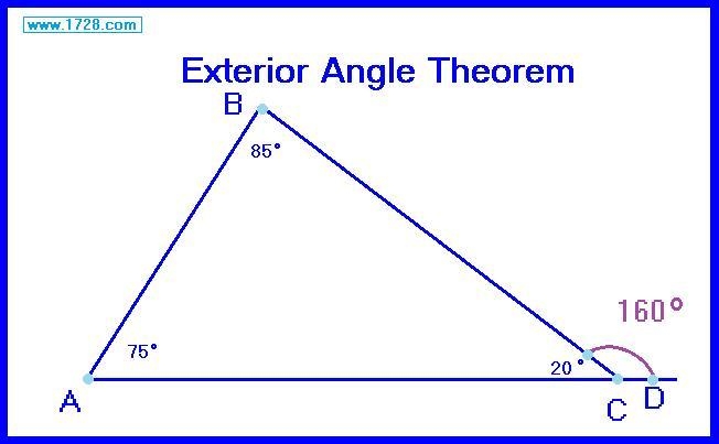 2 Points Which is a true statement about an exterior angle of a triangle? w O A. It-example-1