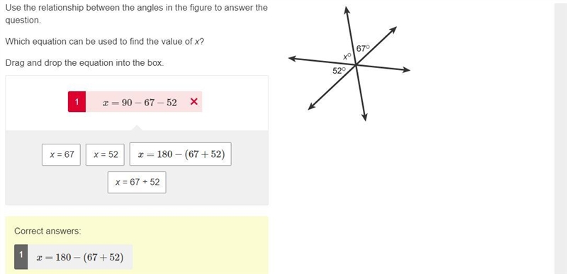 Use the relationship between the angles in the figure to answer the question. Which-example-1