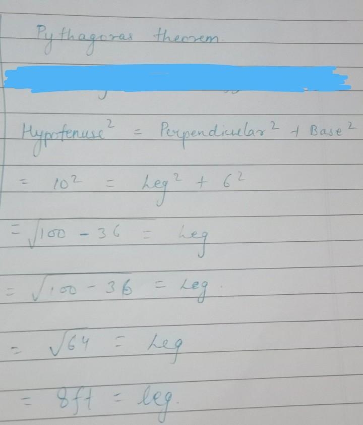 What’s the missing value (using the Pythagorean Theorem)-example-1