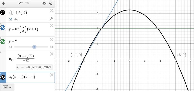 An isosceles trapezoid ABCD with height 2 units has all its vertices on the parabola-example-1